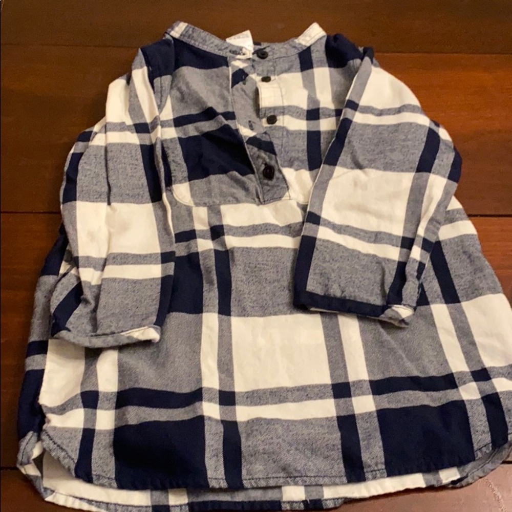 Crewcuts Navy and Cream Tunic